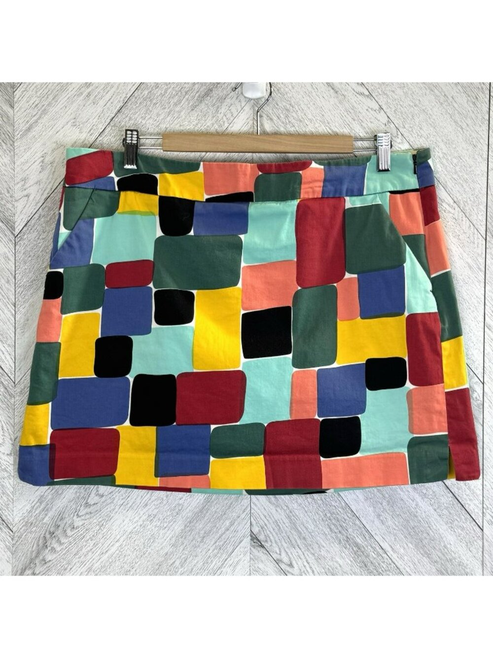 Loudmouth Ladies Golf Skirt Skort Womens Size 14 Multi Geometric Pickleball